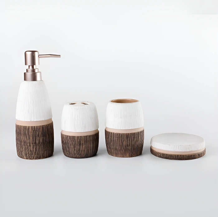 Conjunto de 4 accesorios de baño