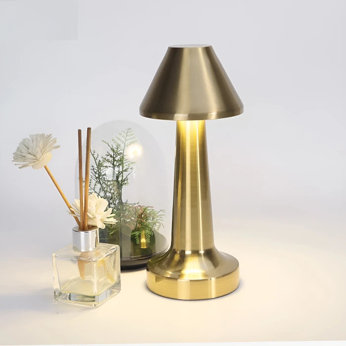 Lámpara de mesa hongo vintage USB 