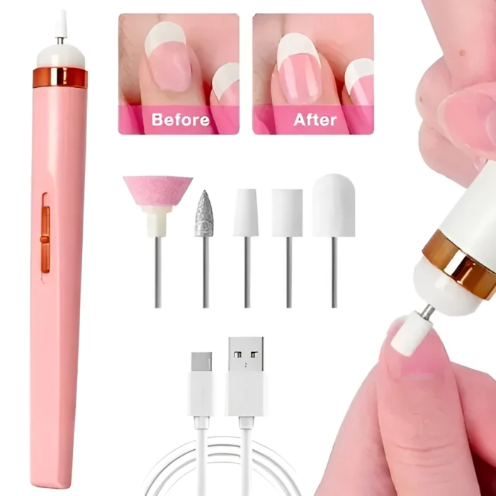 Pulidor de uñas con  cabezas intercambiables