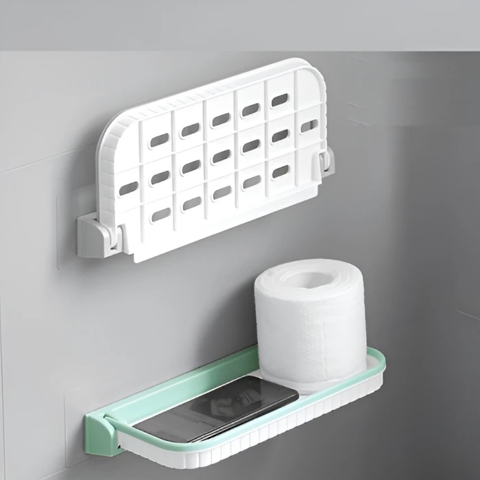 Estante plegable sin perforación