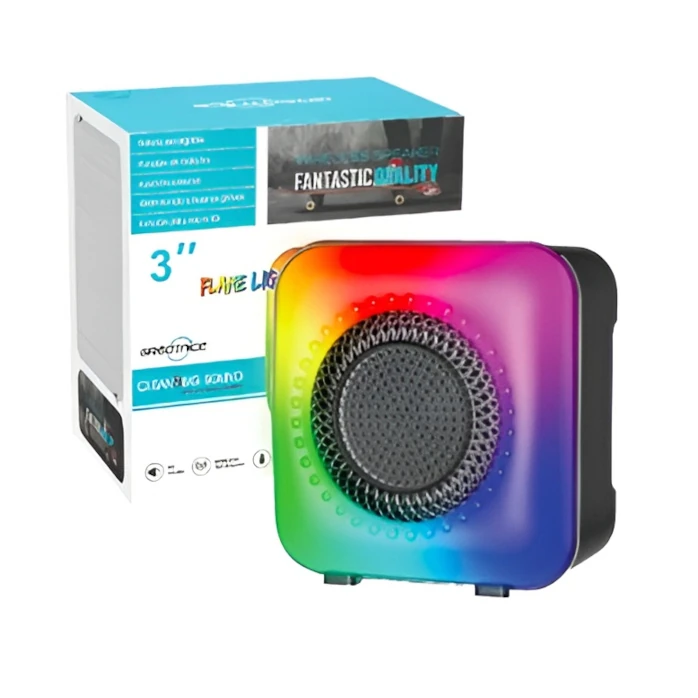Altavoz inalámbrico de luz de llama  