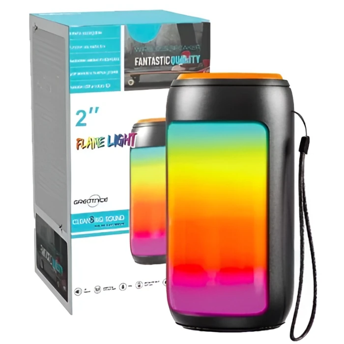 Bolsa de compras enaLuz de llama del altavoz Bluetooth rollable