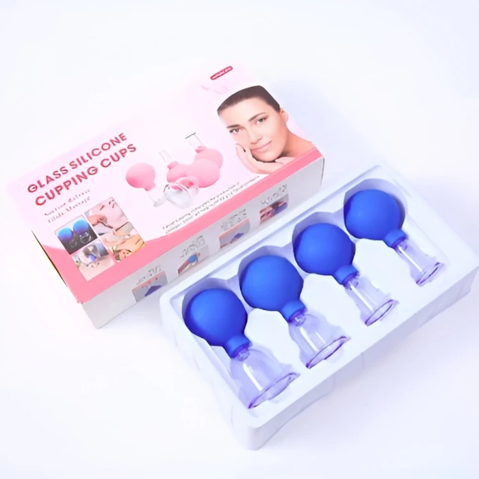 Set de ventosas de vidrio y silicona