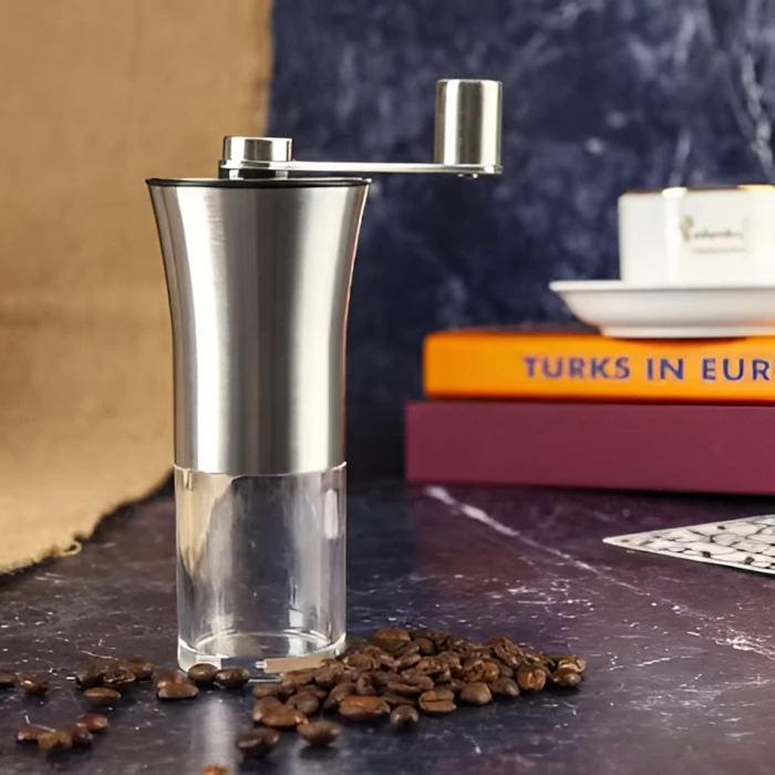 Molinillo de café portátil en acero inoxibale