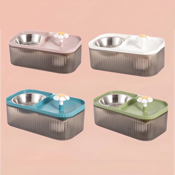 Dispensador de agua y comida para mascotas