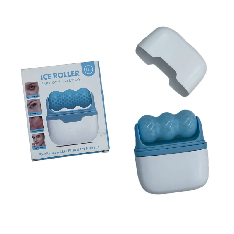 Rodillo doble para masajeador facial en frío