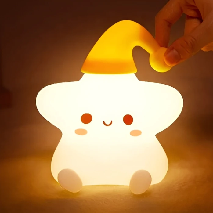 Lámpara de silicona en forma de estrella